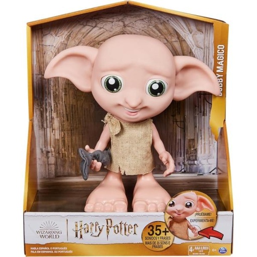 [BT6069172] Muñeco Interactivo Harry Potter Dobby Magico 35 Sonidos y Frases 6a+