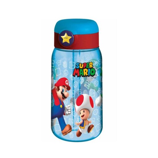 [SR75242] Botella con Pajilla de Super Mario Bros 510ml