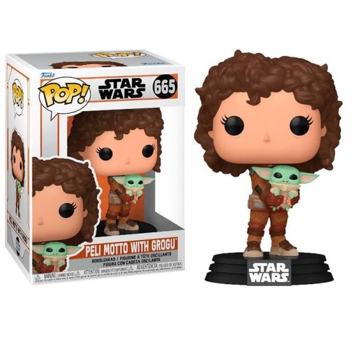 [FK76552] Figura Funko Pop! Star Wars (665) Peli Motto With Grogu 3a+