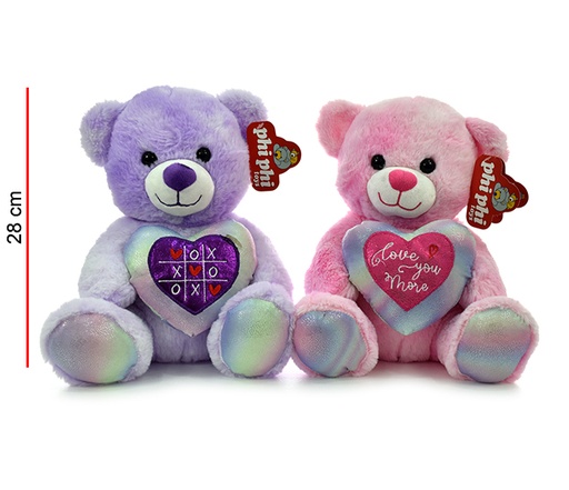 [PT8163] Peluche de Oso 25cm 24m+ ( Surtido de 2 Se venden por Separado )