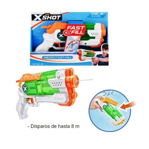 [ZU56220] Lanzador X-Shot de Agua Micro Fast-Fill 5a+