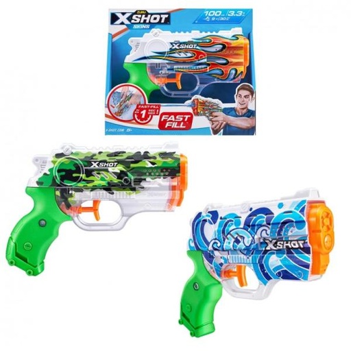 [ZU11853] Lanzador X-Shot de Agua Fast Fill 5a+ ( Surtido de 3 - Se venden por Separado )