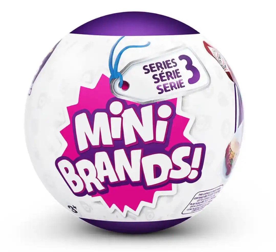 [ZU77435] Mini Brands Mini Snacks para Coleccionar Sorpresas 3a+ Serie 3