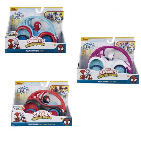 [JZSNF0162] Vehiculos Rotatorios de Spidey and his Amazing Friends 3a+ ( Surtido de 3 Se venden por Separado )