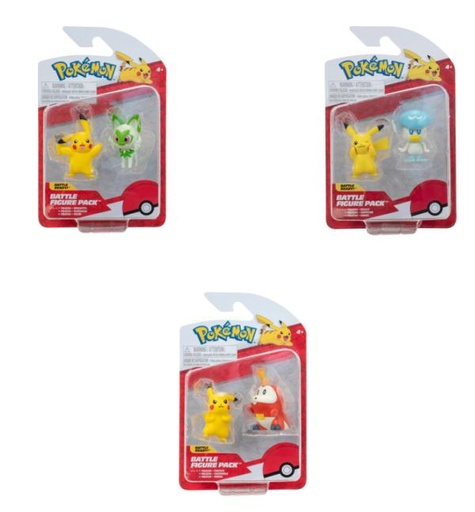 [JZPKW3355] Figuras de Pokémon set de 2 / 3a+ ( Surtido de 3 Se venden por Separado )