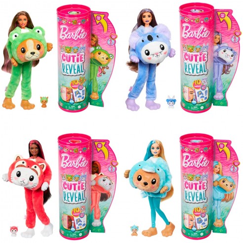 [MTHRK22] Muñeca Barbie Cutie Reveal Sorpresa con accesorios 3a+ ( Surtido de 4 Se venden por separado )