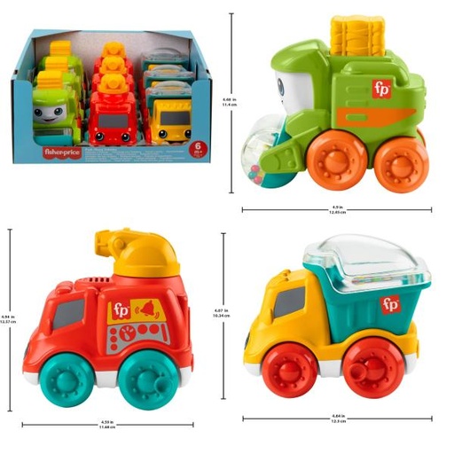 [MTHRP27] Fisher-Price Vehiculos Sonajeros Surt/3  6m+