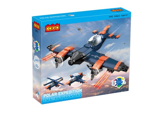 [CO3092] Cogo - Espedición Polar  Neo Town 3en1 Armable 248 Pzs 6a+