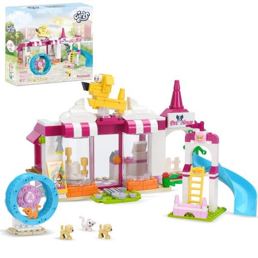 [CO4569] Cogo - Casa de Mascotas Armable 244Pzs 6a+