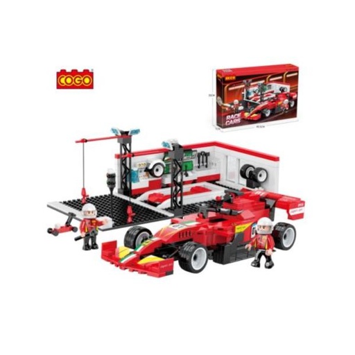 [CO3462] Carro de Formula 1 y Estación Armable 502Pzs 6a+