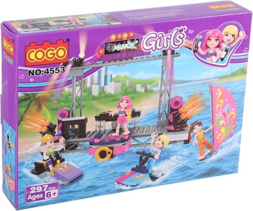 [CO4553] Cogo - Conciertos Junto al Mar con Jetski Armables 297Pzs 6a+