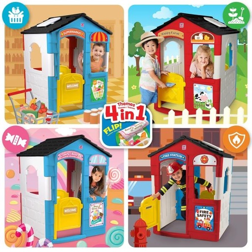[GP2051-02] Casita de Juegos 4en1 1 1/2 a 5 Años