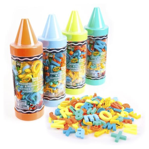 [GP9931-02] Estuche en Forma de Crayola con Letras y Números Magnéticos 3a+