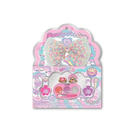 [HF075RB] Set de Cosméticos con Prensa de Pelo 8a+