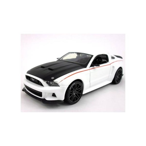 [MB31506B] Carro Ford Mustang Street Racer Blanco Esc: 1:24  3a+