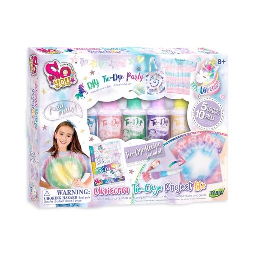 [TA08396] Set de Proyecto Básico de Tie-Dye de Unicornio 8a+