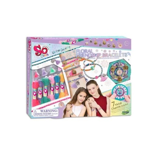 [TA08405] Set de Pulseras Florales de la Amistad 5a+