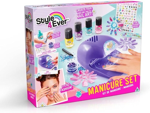 [CTOFG255] Set de Manicura con 100 Stickers 6a+