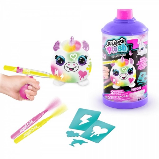 [CTAIR020] Airbrush - Peluche con Aerógrafo Lavable 10cm  6a+/ Surtido 2 -  Se venden por separado