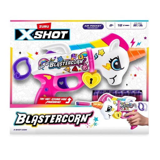 [ZU36729] x-Shot - Lanzador de Dardos de Espuma Blastercorn 8a+