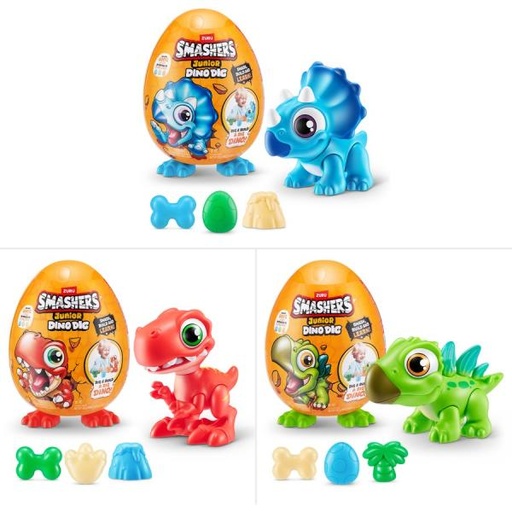 [ZU74116] Smashers Junior Dino Dig Sorpresa con Accesorios 3a+ (Surtido de 3 - se venden por separado)