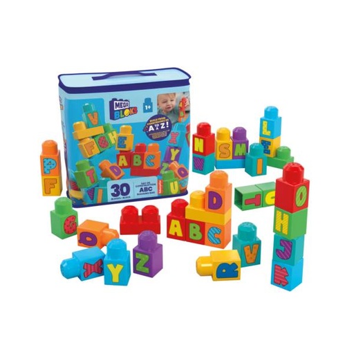 [MTHRR60] Fisher Price / Mega Blocks Bolsa de construcción con el Acecedario 30Pzs 1a+
