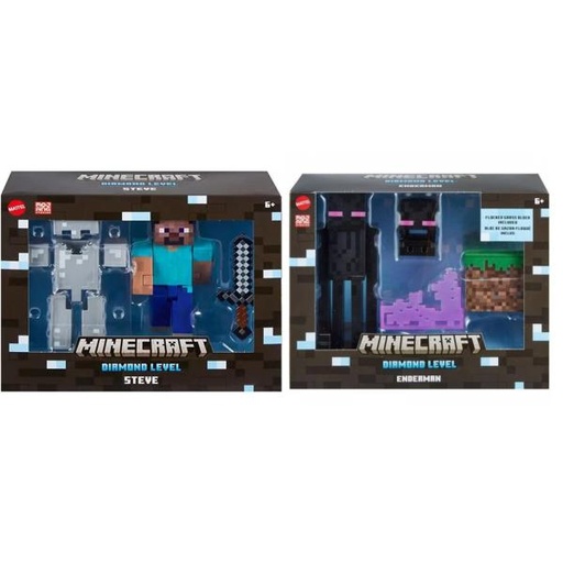 [MTHLN39] Figuras Minecraft Diamond Level 6a+ ( Surtido de 2 - Se venden por separado )