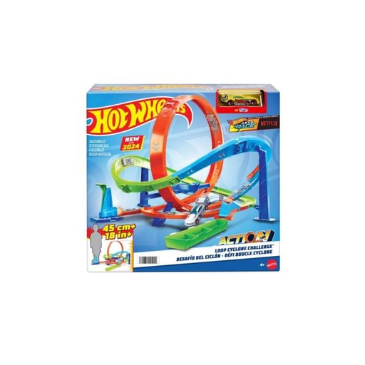 [MTHTK16] Pista Hot Wheels Action Pista Desafio del Ciclon 4a+