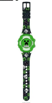 [BTMIN4228] Reloj LCD de minecraft Luz Parpadeante
