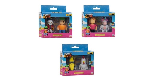 [BTSG3002] Figuras de Mini Accion Stumble Guys Set de 2 8a+ ( Surtido de 3 Se venden por Separado )
