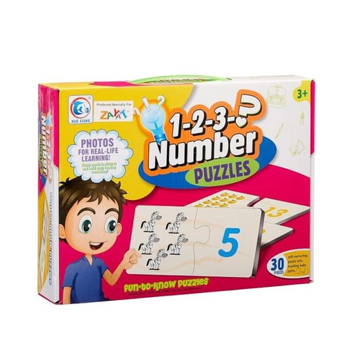 [WW2062A] Juego de Rompecabezas de Numeros 3a+ (453011)