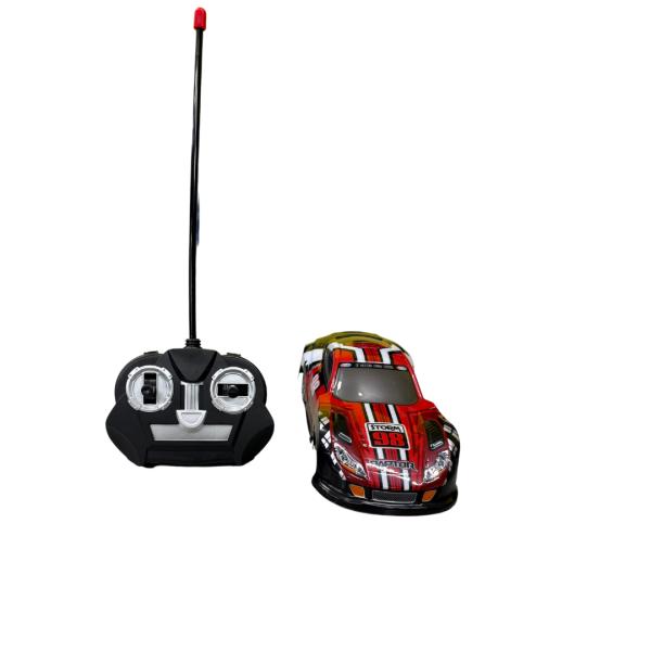 Carro Control Remoto con Luz Rojo y Negro 3a+ (452441) | Jugueterías TOYS