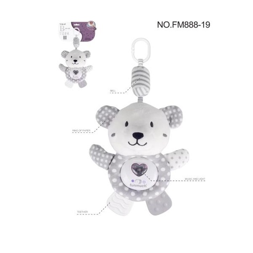 [WWFM88819] Peluche Tranquilizante De Oso Con Luz Y Sonido 0M+ (452755)