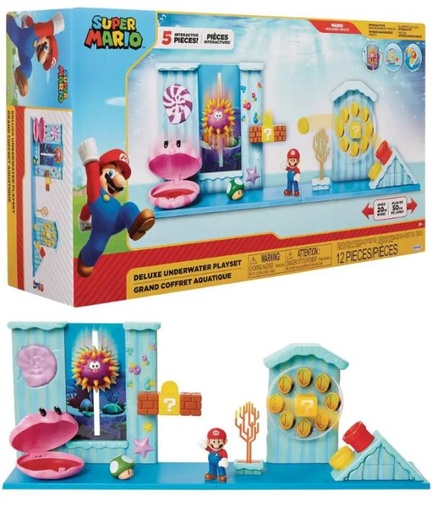 [JP400254] Set de Juego de Mario Submarino Deluxe 12 Pzs 3a+(40025)