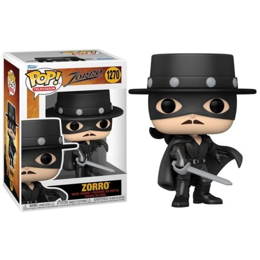 [FK59318] Figura Funko Pop! Television El Zorro (1270) Zorro 3a+