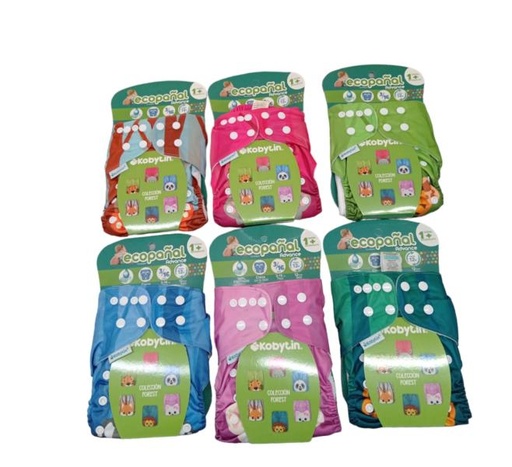 [AC29610022] EcoPañal Lavable Ajustable surtido 6 3-16Kg - Surtido 6 -  Se venden por separado