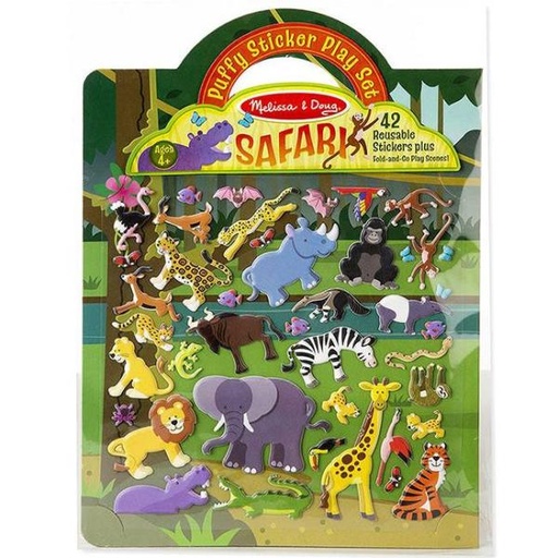 [MD19106] Crea tu Propio Safari Con Sticker Reutilizables 3a+