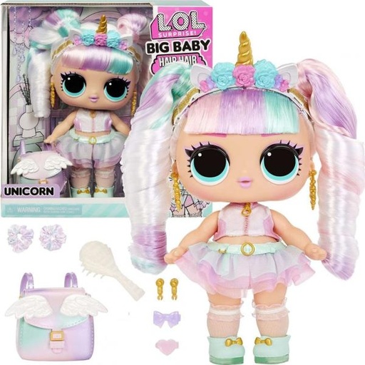 [MG579700] Muñeca L.O.L Big Baby  Hair Hair Hair con Accesorios Surt/2 3a+(579724-579717)