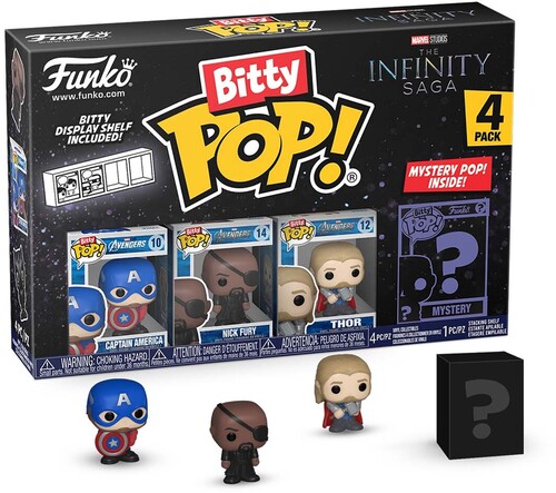 [FK71503] Set/4 Figuritas Funko Bitty Pop! Marvel The Saga Infinity 3a+