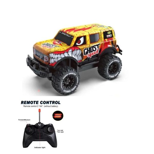 [WWUJ99Y203] Carro de Control Remoto con Luz Ghost  Speed 3a+ (452144)