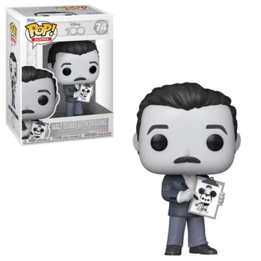 [FK67994] Figura Funko Pop! Disney (74) Disney 100 Walt Disney Dibujando 3a+