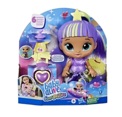 [HBF7360] Muñeca Baby Alive Mejores Amigos en las Estrellas Con Accesorios 3a+