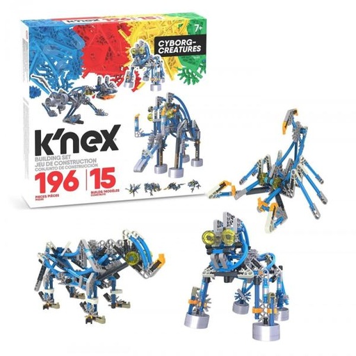 [BFKN12463] Criaturas Cyborg K`Nex 15 en 1 196Pzs 7a+