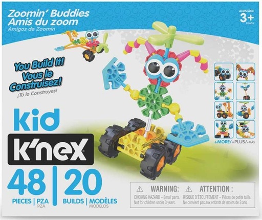 [BFKN85053] Amigos de Zoomin para Construir K'nex 20 en 1 / 48Pzs 3a+