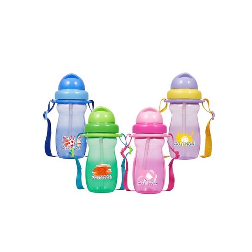 [IH46511] Botella Para Bebidas De Plástico Con Pajilla 9M+ / Surtido 4 -  Se venden por separado