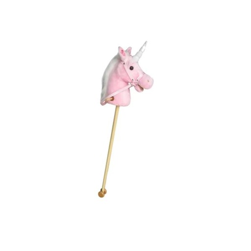 [YZ005] Unicornio d/Palo Rosado con Ruedas 3a+ (26534)