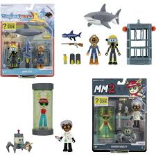 [JZCRS0052] Roblox - Figuras Dev Series Centro de Investigación y Jaula de Tiburones 6a+ ( Surtido de 2 - Se Venden por Separado )
