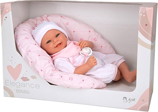 [AS60596] Bebé Elegance 40cm Colin Rosa C/Cojin 6a+ (Peso Real)