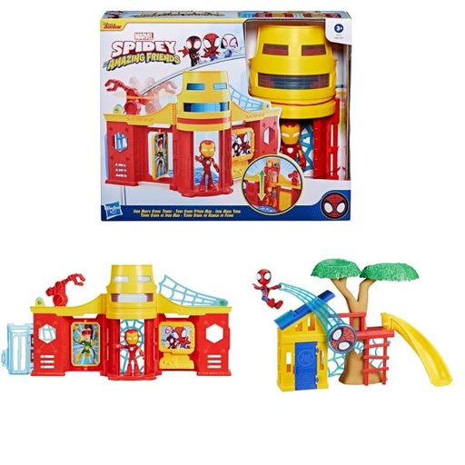 [HBF8842] Figuras Marvel Spidey the his Amazing Friends Torre y Parque de Juegos Surt/2 3a+