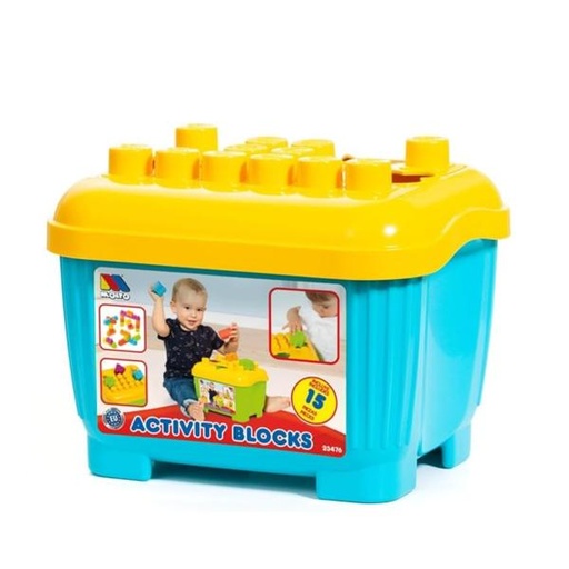 [ML23476] Caja Actividades con  12 Bloques y 3 Figuras 1a+